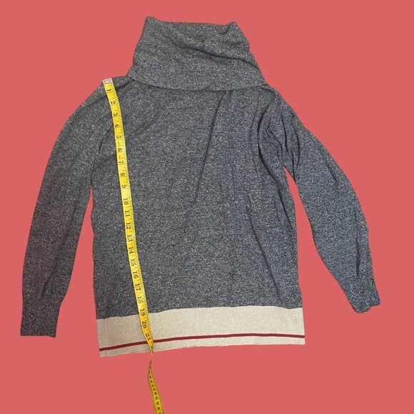 🖤 Roots Canada Cozy Dark Grey Cowl Neck Sweater (Size S) - Picture 3 of 6